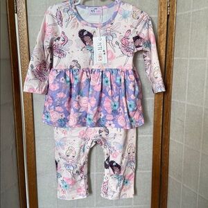 Pete + Lucy Fairyland Garden Romper size 9/12 M